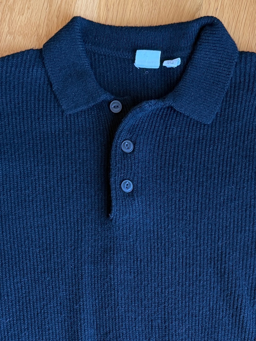 GAP Ribbed Knit Polo Sweater - Picture 2 of 4